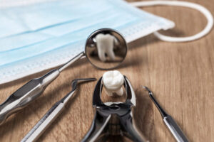 Tools used for tooth extraction at For You Dental in Dallas, TX